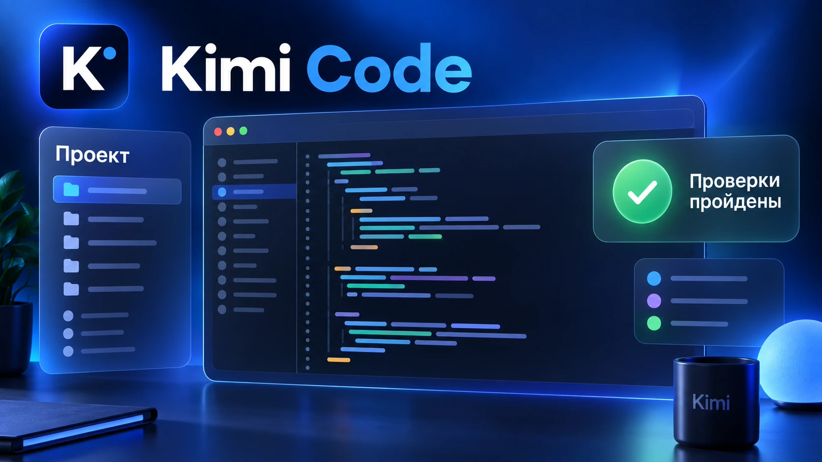 Kimi Code в редакторе кода